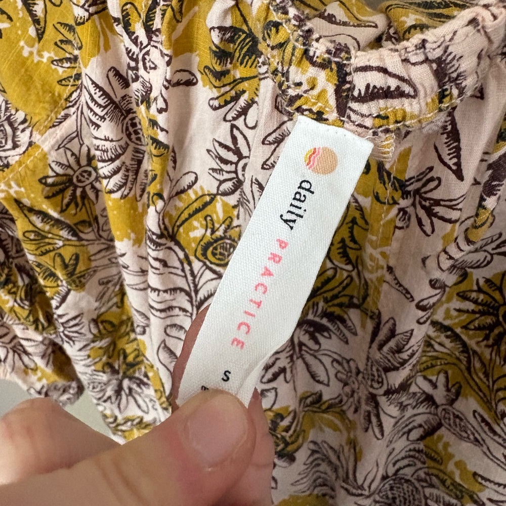 Small Anthropologie Daily Practice Mollie Oversized Floral Tunic Dress - Picture 5 of 7